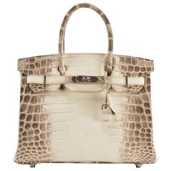 Hermes Birkin 30 Crocodilus Niloticus Leather Himalaya Palladium Hardware 2016