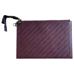 Givenchy pochette en cuir bordeaux