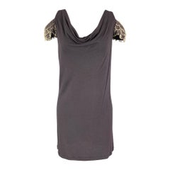 JOHN RICHMOND Taille 6 Purple Rayon Wool Safety Pin Tank Dress