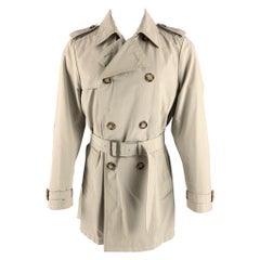 Trench-coat PRADA Taille 38 Ivoire Coton solide Polyester