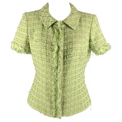 Oscar De La Renta Taglia 8 Greene & Greene & Greene in misto poliammide, Vestito Top in Tessuto