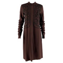 JEAN PAUL GAULTIER VINTAGE Taille 8 Brown Black Polyester Blend Robe