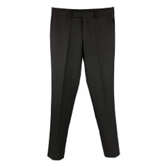 SANDRO Size 30 Black Solid Wool Zip Fly Dress Pants