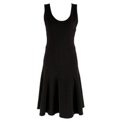 ARMANI COLLEZIONI Size 4 Black Wool Sleeveless Dress