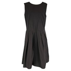 MARNI Size 6 Black Cotton Nylon Sleeveless Dress
