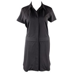 REED KRAKOFF Size 12 Navy Virgin Wool Shirt Dress