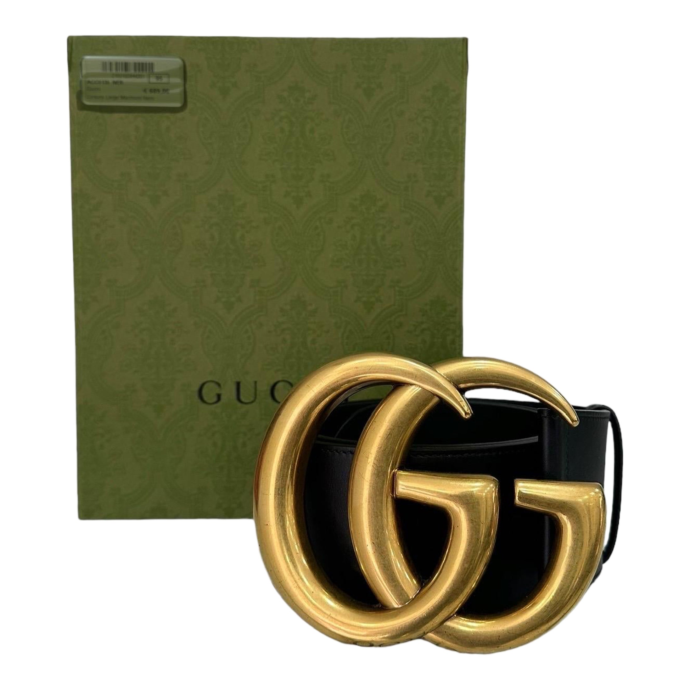 Cintura Gucci GG Marmont Nera