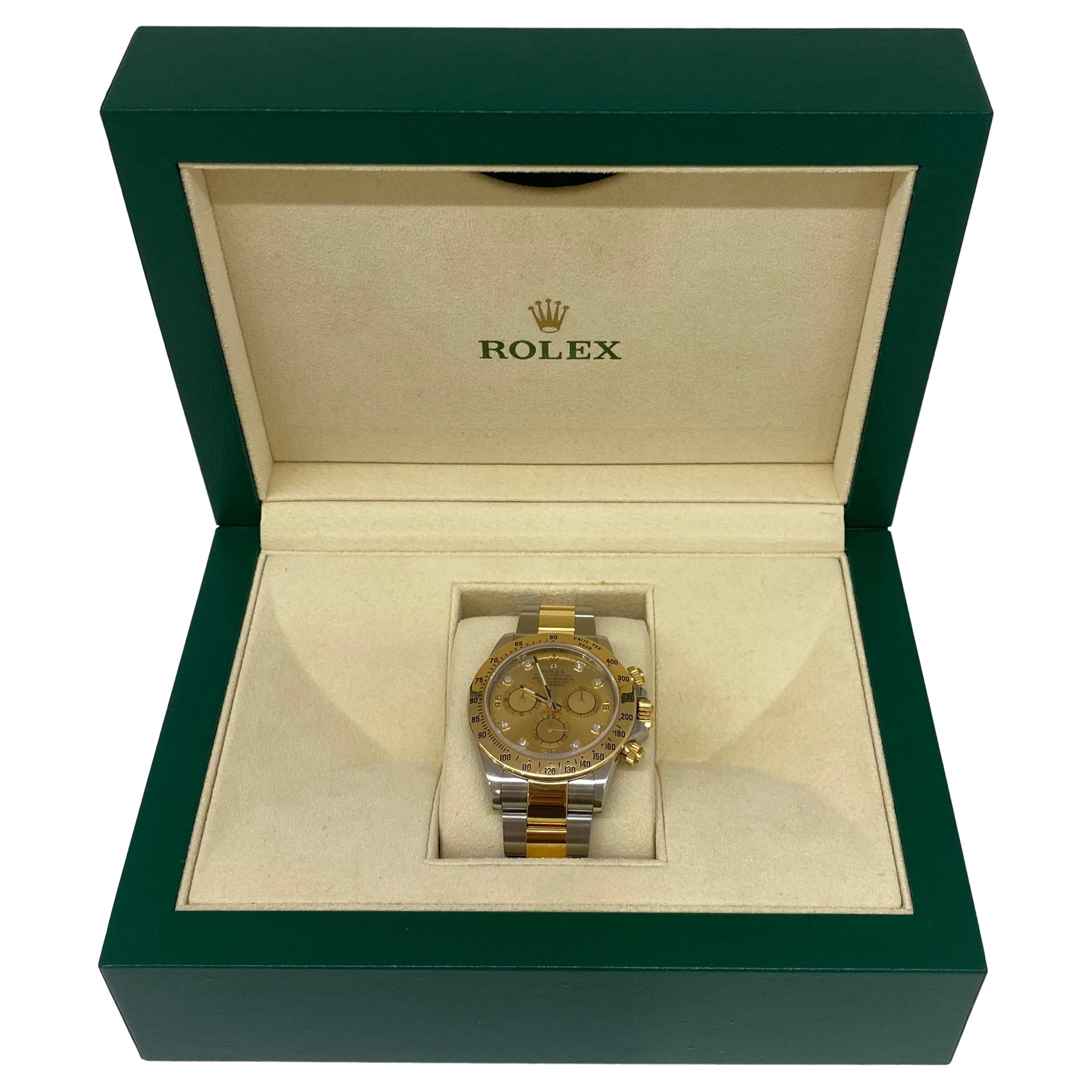 Rolex Daytona Two Tone Yellow Face 40mm For Sale