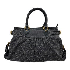 Louis Vuitton Neo Cabby MM Denim Nera Borsa A Spalla