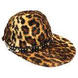 Gianni Versace Faux Leopard Medusa Hat, 1990s