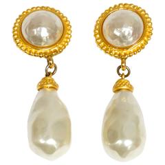 1990s Deanna Hamro Pearl Earrings 8