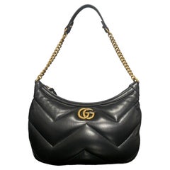 Borsa A Spalla Gucci Hobo Marmont Small Nera