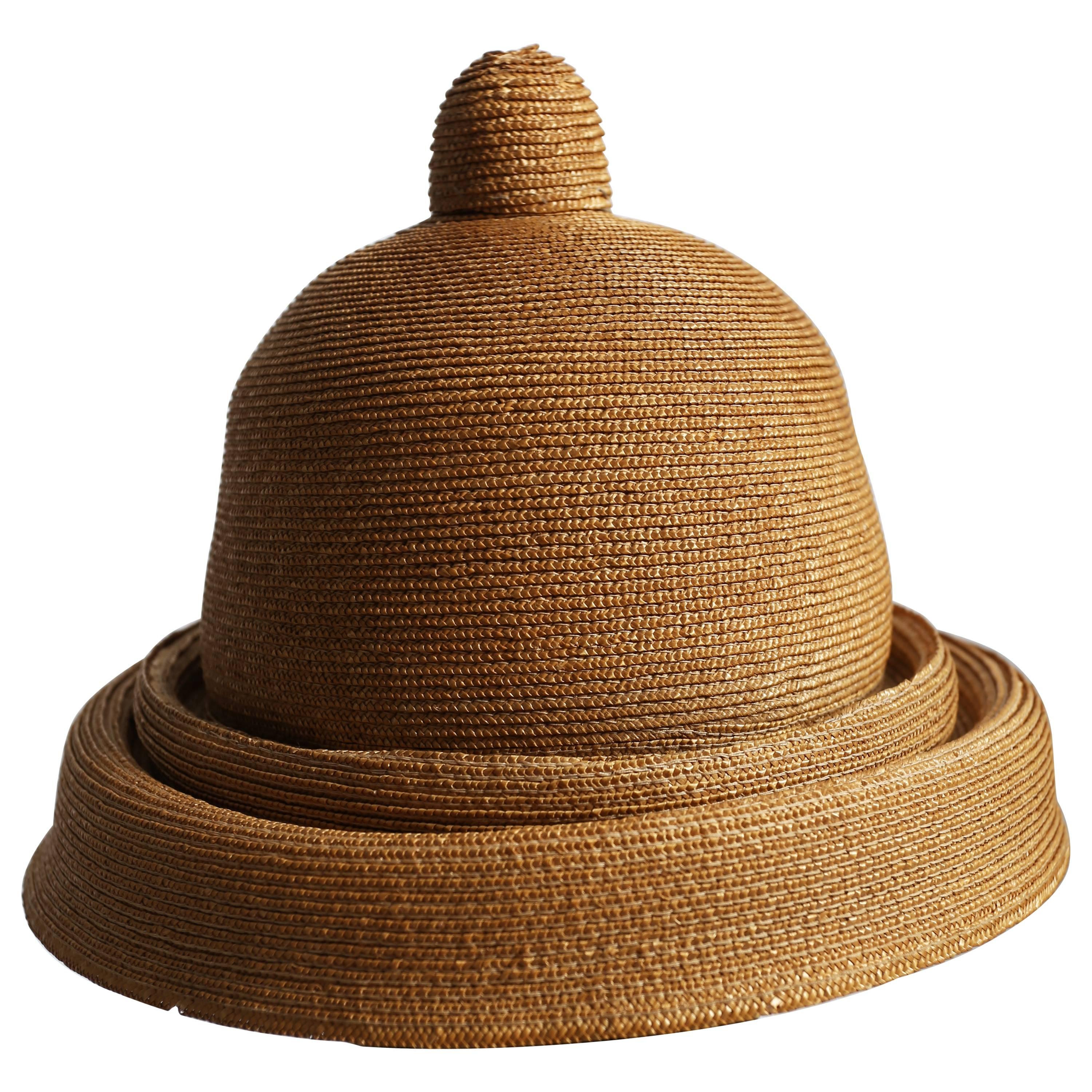 Vivienne Westwood 'Mini-Crini' straw bowler hat, circa 1985