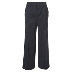 Prada - Pantalon de tailoring en laine gris foncé S