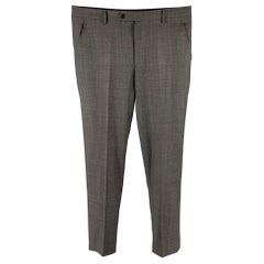 TSE Size 34 Grey Wool Flat Front Dress Pants