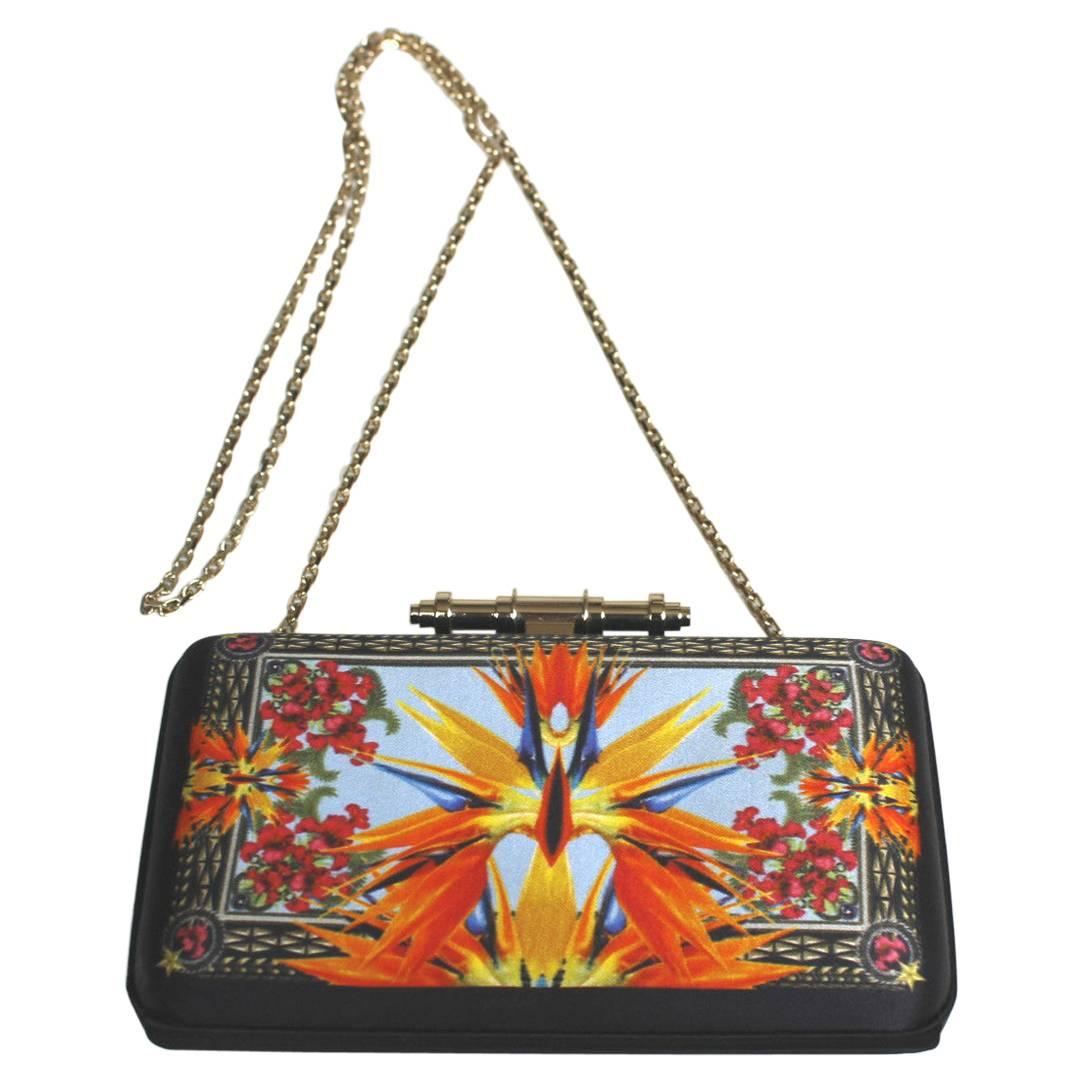 Givenchy Obsedia Minaudiere Bird of Paradise Clutch on Chain Crossbody Bag For Sale