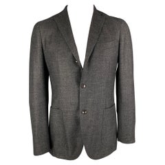 BOGLIOLI Size M Grey Charcoal Wool Blend Single Breasted Sport Coat