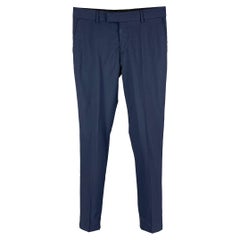 THE KOOPLES Pantaloni da sera con zip in lana blu taglia 28