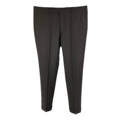 DOLCE & GABBANA Size 36 Black Wool Blend Zip Fly Dress Pants