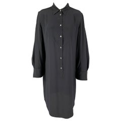 VIKTOR & ROLF Size 10 Black Silk Dress