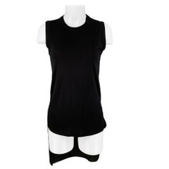 GIAMBATTISTA VALLI Taille XXS Robe top en viscose/soie noire