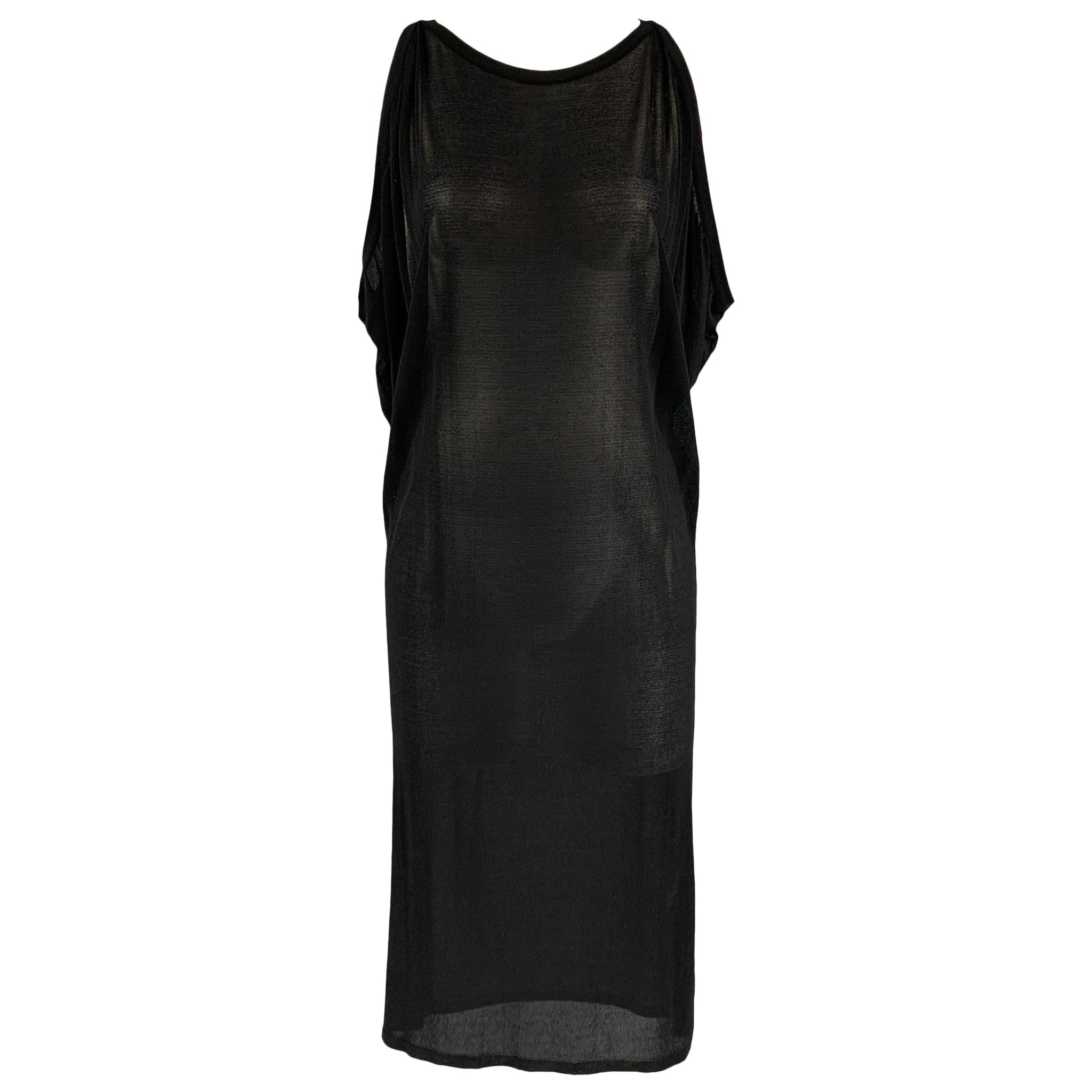 GIAMBATTISTA VALLI See Through Size S Black Viscose Blend Dress For Sale