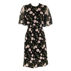 Eyelet GIAMBATTISTA VALLI Taille XS Noir Coton &  Robe en polyester