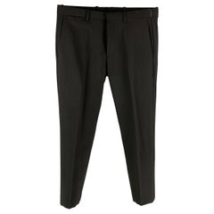 THEORY Size 31 Black Wool / Lycra Zip Fly Dress Pants