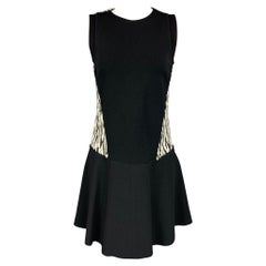PROENZA SCHOULER Size 6 Black & White Acrylic Blend Sleeveless A-line Dress