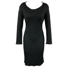 MAISON MARTIN MARGIELA Taille S - Robe pull en viscose/laine noire