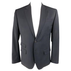 Used DSQUARED2 44 Regular Navy Solid Wool Sport Coat