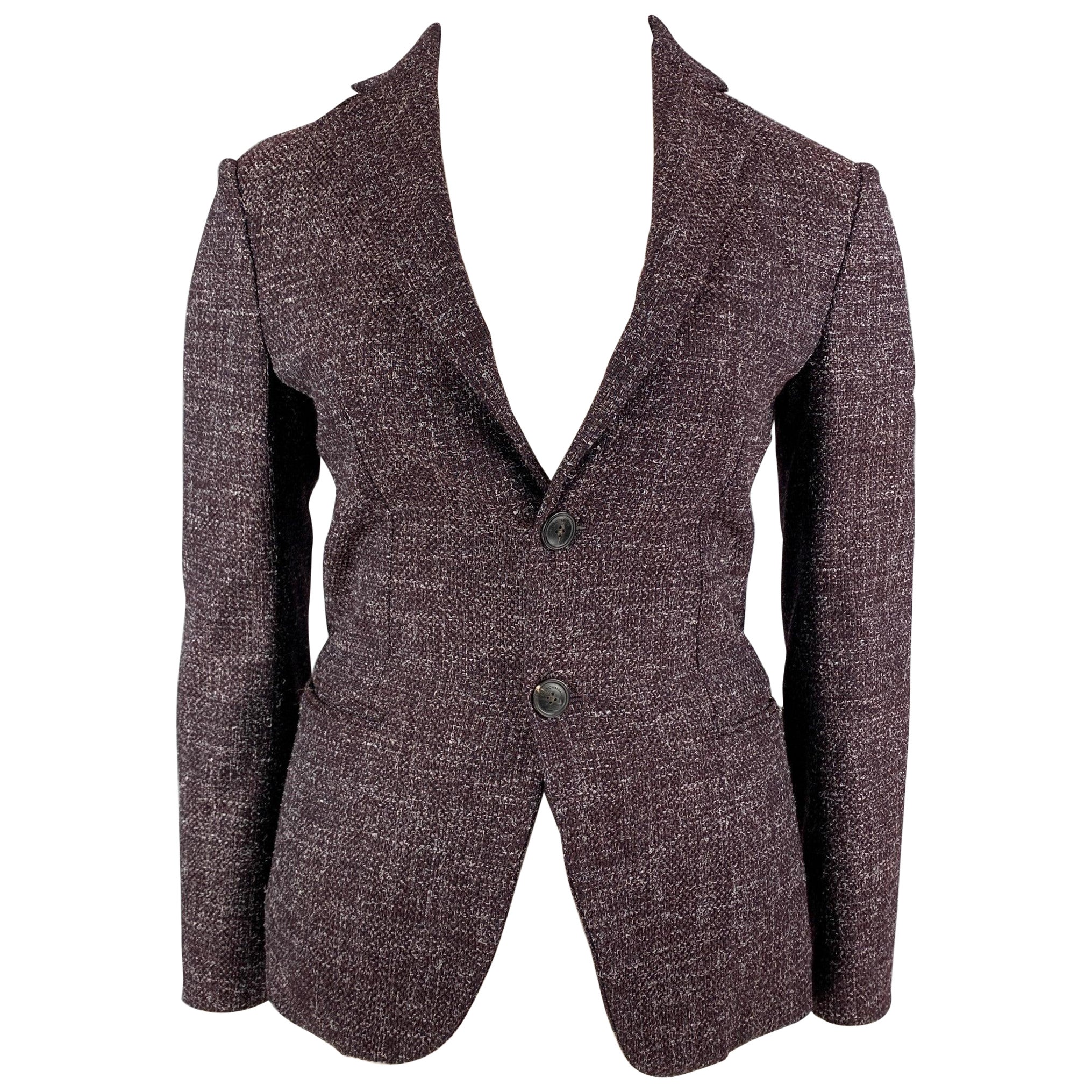 EMPORIO ARMANI Size 10 Purple Grey Heather Jacket Blazer For Sale