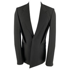 Givenchy Taille 40 Manteau de sport slim noir à revers échancré