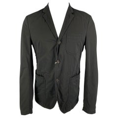 COMME des GARCONS HOMME Size L Black Cotton Blend Sport Coat