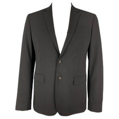Used DSQUARED2 Size 44 Black Wool Notch Lapel Sport Coat