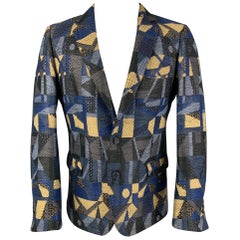 WALTER VAN BEIRENDONCK SS 14 Talla 42 Gris Tejido Multicolor Abrigo sport