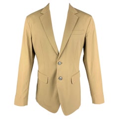 Used DSQUARED2 Size 38 Khaki Cotton Notch Lapel Sport Coat