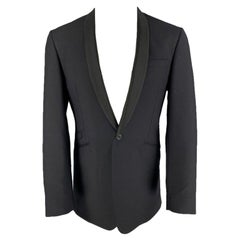 AQUASCUTUM Cappotto sportivo in lana con collo a scialle taglia 40 regolare