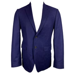 PAUL SMITH The Byard Size 38 Purple Wool Notch Lapel Sport Coat
