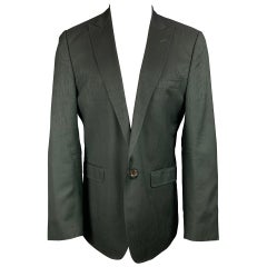 Dolce & Gabbana Taille 42 Manteau de sport noir en laine et viscose
