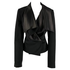 VIKTOR & ROLF Size 8 Polyester Spandex Solid Tuxedo Jacket Blazer