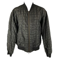 3.1 PHILLIP LIM Chest Size M Black Quilted Silk Windbreaker Jacket