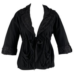 MARC by MARC JACOBS Size 2 Black Viscose Blend Jacket