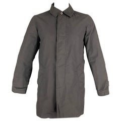 PAUL SMITH Größe M Schwarze Trenchcoat-Jacke aus Baumwolle / Nylon