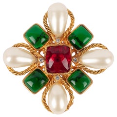 Chanel cross brooch