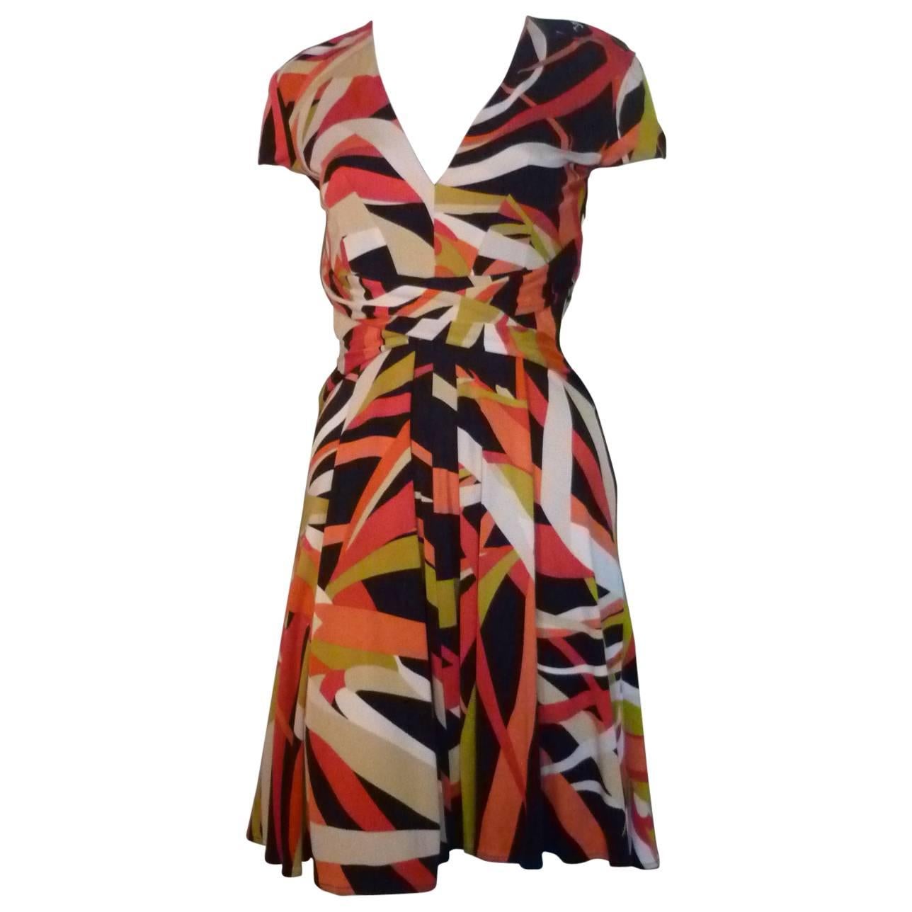 Issa London Silk Jersey Printed Dress 8 UK