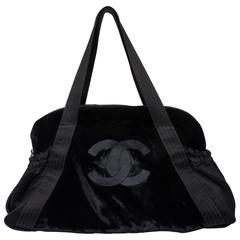 Chanel Velvet and Silk Bag - black 2004