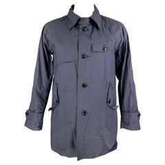 TS (S) Größe L Marineblaue Jacke mit Klappentaschen aus Baumwolle
