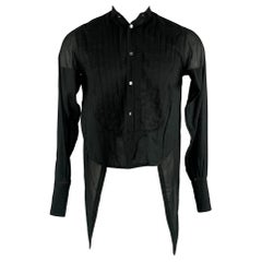 Used FAITH CONNEXION Size XS Black Cotton Tails Long Sleeve Shirt