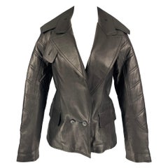 ALEXANDER WANG Size S Black Quilted Calfskin Jacket